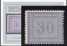 DR 1872, Mich.-Nr.: 13 ** geprüft  Befund