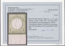 DR 1872, Mich.-Nr.: 17  ** geprüft  Befund