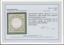 DR 1872, Mich.-Nr.: 17  ** geprüft  Befund