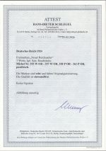 DR 1924, Mich.-Nr.: 355-61 **  Oberrand  geprüft  Attest