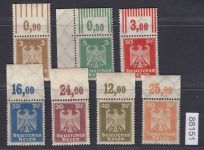 DR 1924, Mich.-Nr.: 355-61 **  Oberrand  geprüft  Attest
