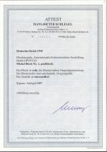 DR 1930, Mich.-Nr.: 446-449 Block 1 ** geprüft  Attest  einwandfrei