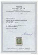 DR 1933, Mich.-Nr.: 516 U  **  geprüft  Attest