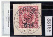 DAP China 1900, Mich.-Nr.: 7 II gestempelt geprüft  Attest   LUXUS