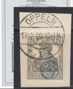 Abstimmung. Oberschlesien Oppelner Not. 1920, Mi.-Nr. 2 gestempelt gepr.  Attest