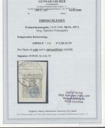Abstimmung. Oberschlesien Oppelner Not. 1920, Mi.-Nr. 2 gestempelt gepr.  Attest