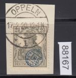 Abstimmung. Oberschlesien Oppelner Not. 1920, Mi.-Nr. 2 gestempelt gepr.  Attest