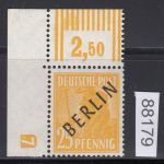 Berlin 1948, Mich.-Nr.: 10 ** Eckrand     DZ 7    geprüft