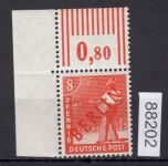 Berlin 1949, Mich.-Nr.: 23 ** Eckrand   geprüft  (falz im Oberr.+ gefaltet)