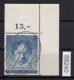 Berlin 1952, Mich.-Nr.: 87 gestempelt Eckrand