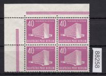 Berlin 1954, Mich.-Nr.: 122 **  Eckrand  4er.-Block