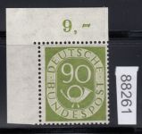 Bund 1951, Mich.-Nr.: 138 ** Eckrand   GEPRÜFT