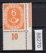 Bund 1951, Mich.-Nr.: 126 ** Eckrand
