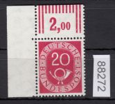 Bund 1951, Mich.-Nr.: 130 **  Or I Eckrand    kleine  nullen    geprüft