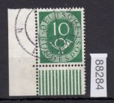 Bund 1951, Mich.-Nr.: 128 gestempelt Eckrand