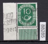 Bund 1951, Mich.-Nr.: 128 gestempelt Eckrand