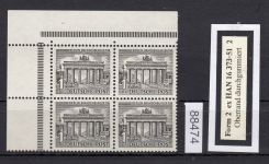 Berlin 1949, Mich.-Nr.: 42 ** Eckrand  4er.-Block   lesen