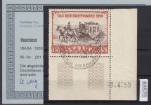 Saarland 1950 Mi. Nr. 291 Br gestempelt geprüft   Befund