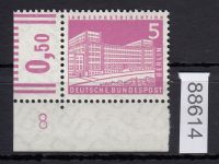 Berlin 1956, Mich.-Nr.: 141 v  DZ 8 **  Eckrand  geriffeltes  gummi