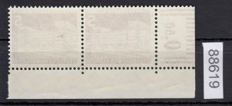 Berlin 1956, Mich.-Nr.: 141 w  DZ 4 **  Eckrand  glattes  gummi