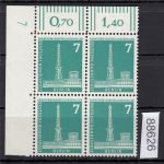 Berlin 1956, Mich.-Nr.: 142 w  DZ 7 **  Eckrand  glattes  gummi