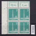 Berlin 1956, Mich.-Nr.: 142 w  DZ 4 **  Eckrand  glattes  gummi