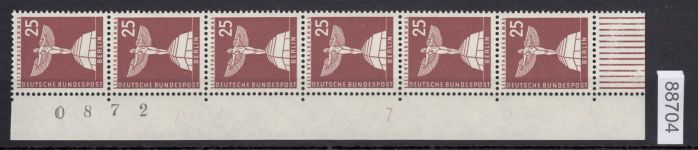 Berlin 1956, Mich.-Nr.: 147 w ** Eckrand   glatte gummirung