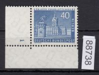 Berlin 1956, Mich.-Nr.: 149 w ** FN 1  Eckrand   glatte gummirung  Formnummer
