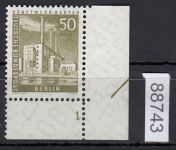 Berlin 1956, Mich.-Nr.: 150 v ** FN 1  Eckrand    geriffelte  gummirung