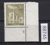 Berlin 1956, Mich.-Nr.: 150 v ** FN 4  Eckrand    geriffelte  gummirung