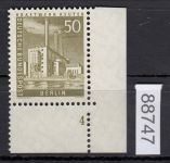 Berlin 1956, Mich.-Nr.: 150 v ** FN 4  Eckrand  ausgefallenem 1. Zahnloch  geriffelte  gummirung