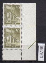 Berlin 1956, Mich.-Nr.: 150 v ** FN 1  Eckrand    geriffelte  gummirung