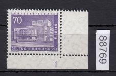 Berlin 1956, Mich.-Nr.: 152 v ** FN 1  Eckrand   geriffelte  gummirung   Formnummer
