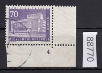 Berlin 1956, Mich.-Nr.: 152 v gestempelt FN 4  Eckrand      Formnummer   lesen