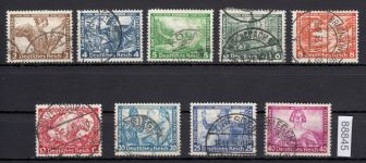 DR 1933, Mich.-Nr.: 499-507 A gestempelt