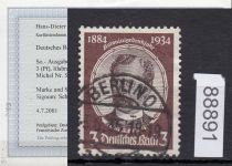 DR 1934, Mich.-Nr.: 540 b gestempelt  geprüft  Befund
