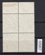 DR 1936, Mich.-Nr.: 604 III gestempelt  Plattenfehler   Oberrand
