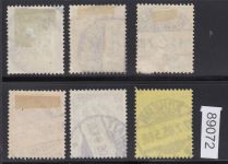 DR Dienst 1905, Mich.-Nr.:D 9-14 gestempelt  geprüft