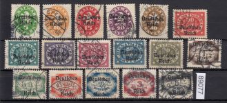 DR Dienst 1920, Mich.-Nr.:D 34-51 gestempelt  geprüft