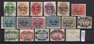 DR Dienst 1920, Mich.-Nr.:D 34-51 gestempelt  geprüft
