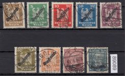 DR Dienst 1924, Mich.-Nr.:D 105-13  gestempelt geprüft