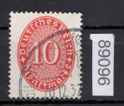 DR Dienst 1927, Mich.-Nr.:D 123 Y  gestempelt  geprüft