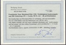 Alliierte Franz. Zone Rheinland Pfalz Mi. Nr. 46-48 gest.  geprüft  Befund  LUXUS