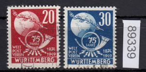 Alliierte Franz. Zone Württemberg Mi. Nr. 51+52 gestempelt  geprüft