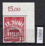 Berlin 1953, Mich.-Nr.: 111 gestempelt Eckrand