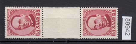 Saarland 1950 Mi. Nr. 289 ZS **   geprüft bitte lesen  gefaltet