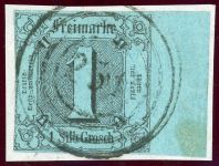 Thurn & Taxis 11 Briefstück 1 Sgr. schw./hellgraut
