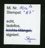 Baden 10a Briefstück 3 Kr. gute Farbe mit markanter Abart