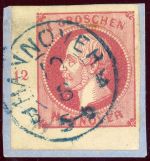 Hannover 14aER Briefstück 1 Gr. rosa