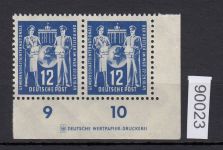 DDR 1949, Mich.-Nr.: 243 ** DZ Eckrand   Druckerzeichen